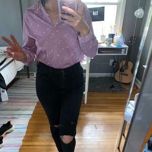 Vintage Purple Button Up